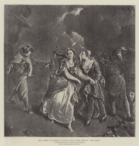 Mrs. Cibber Cordelia szerepében Nahum Tate Lear király hozzáadott jelenetében